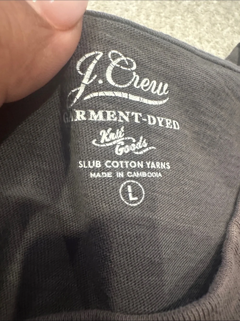J. Crew Men’s Brown Short-Sleeve Pocket Tee - Crew Neck